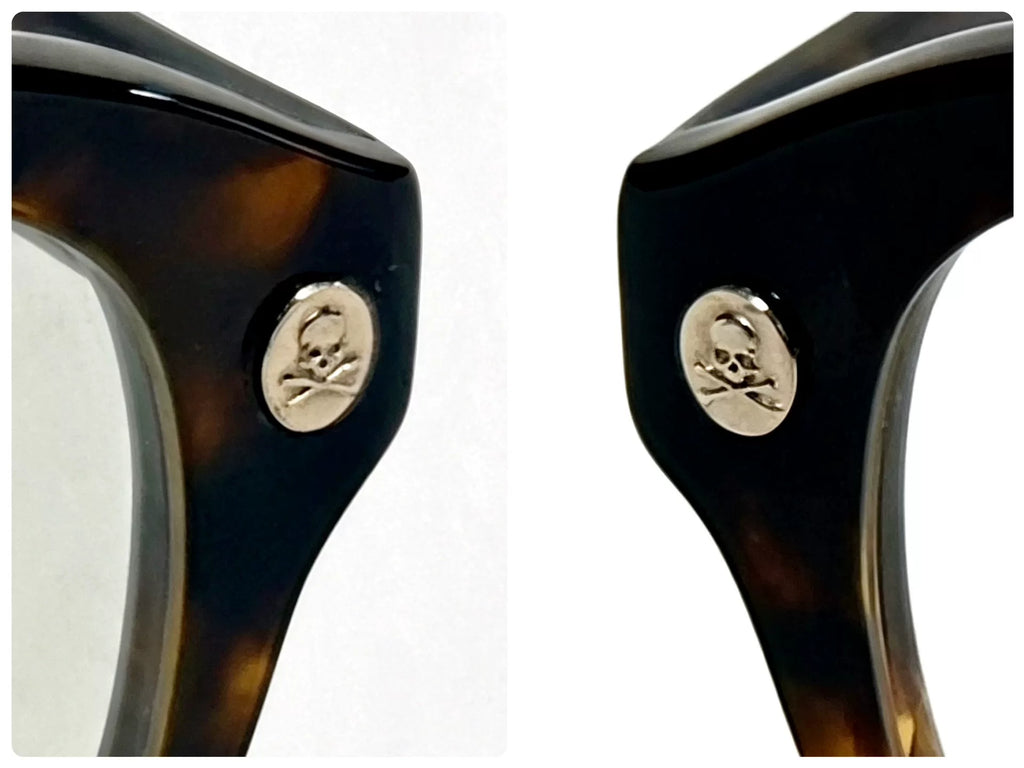 Mastermind Japan Noir Eyes Metallic Skull Beige Glasses