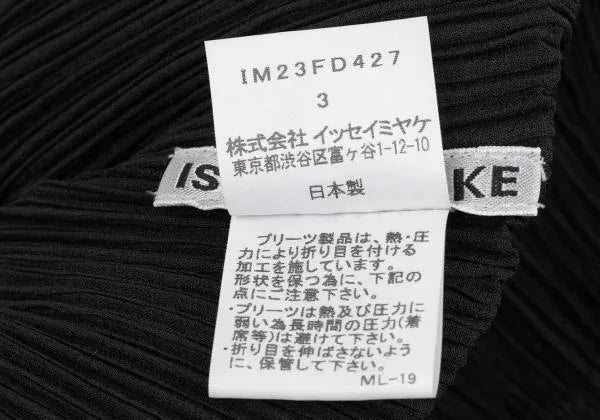 Issey Miyake Vintage Black Pleated Top