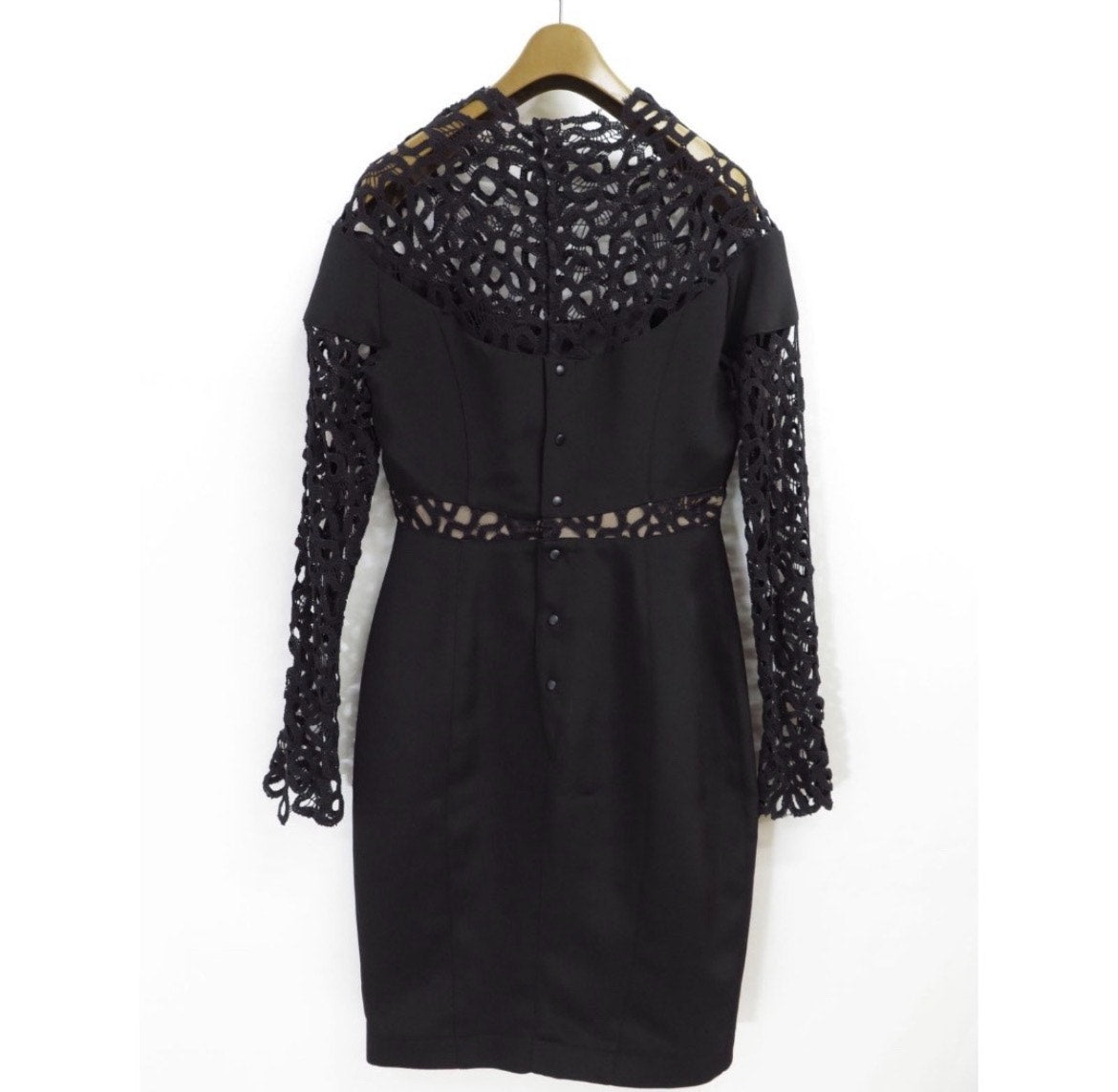 1990s Thierry Mugler Lace Cut-Out Dress