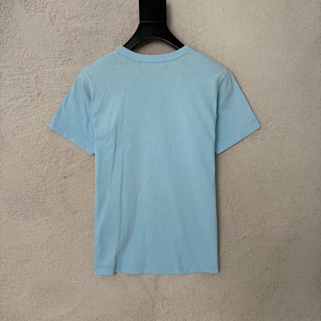 Comme Des Garçons Red Heart Crew Neck Top