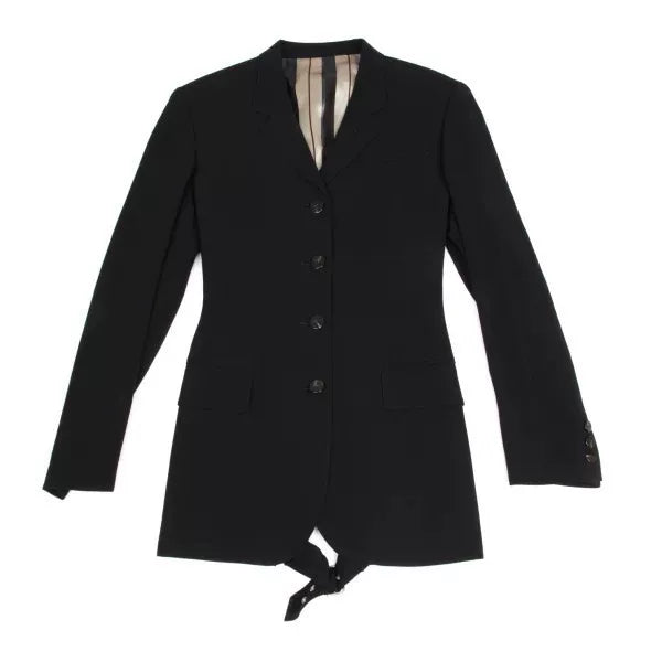 Jean Paul Gaultier Back Cut-Out Tie Wool Jacket