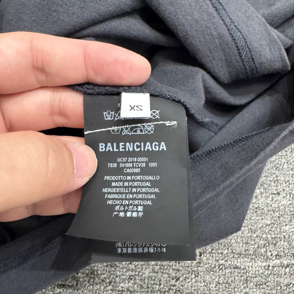 Balenciaga Rainbow Embroidered Flag Faux Two-Piece Sweater