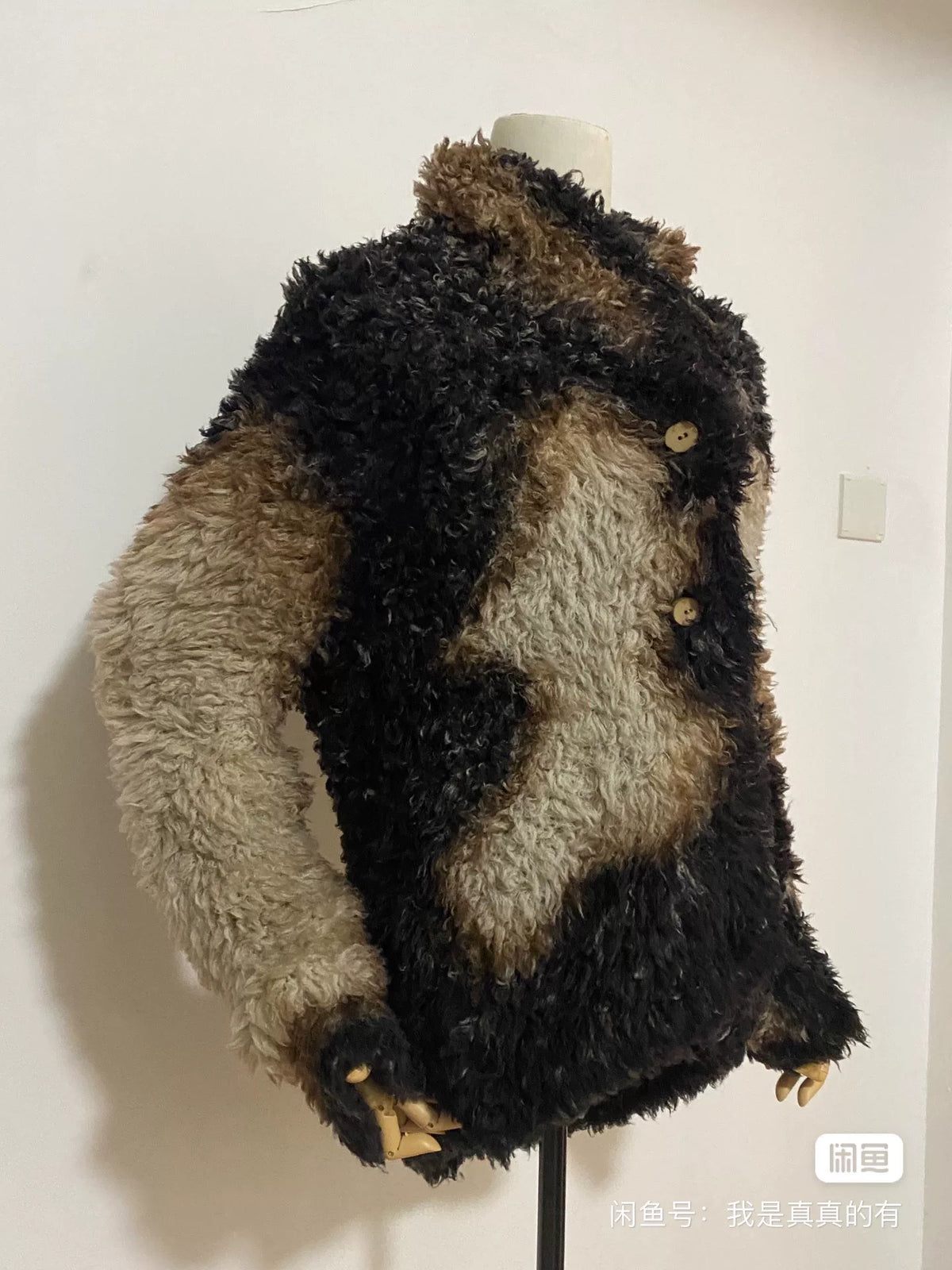 issey miyake Burnt Faux Fur Coat