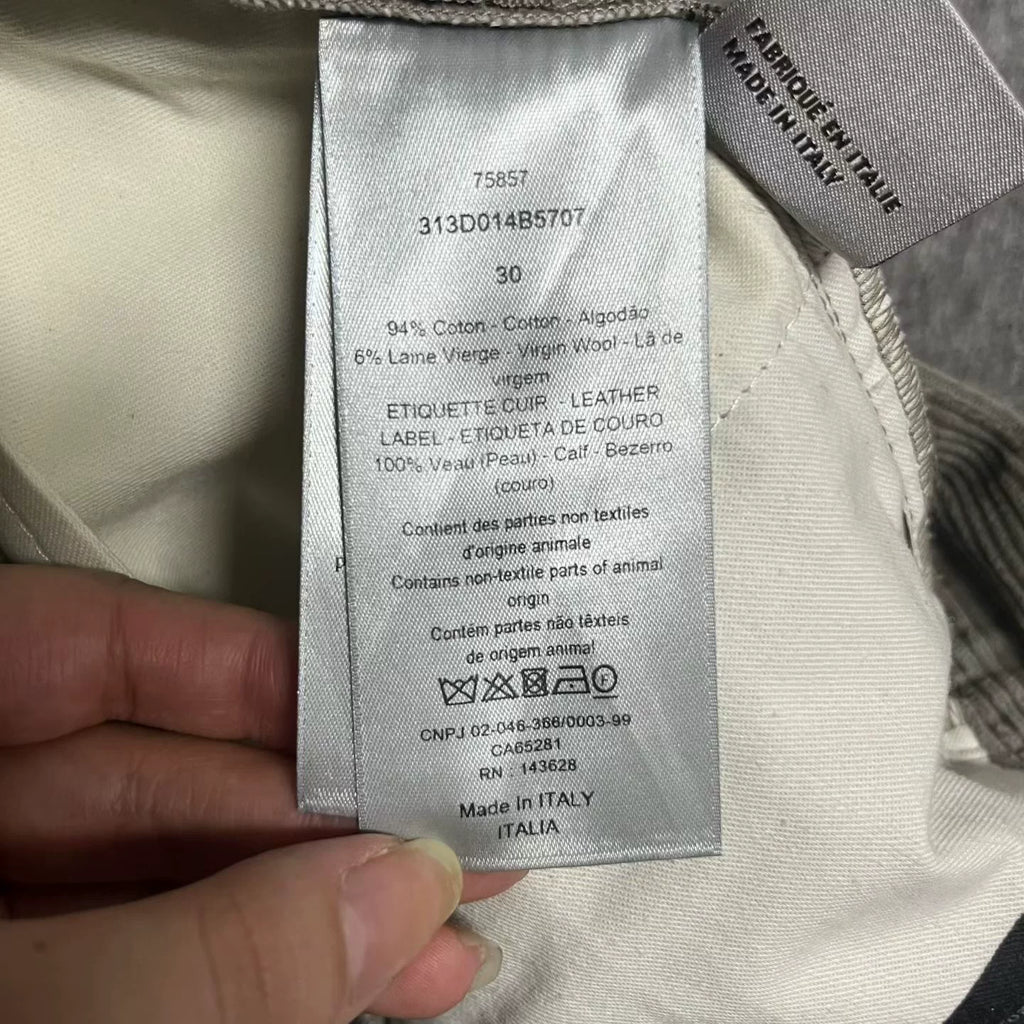 Dior Grey Zip-Up Waterproof Ski Pants