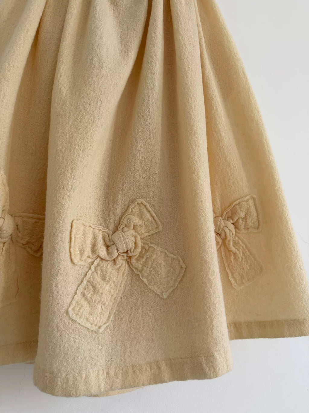 Comme Des Garcons Rei Kawakubo 2018 Red Label Tricot line bow skirt