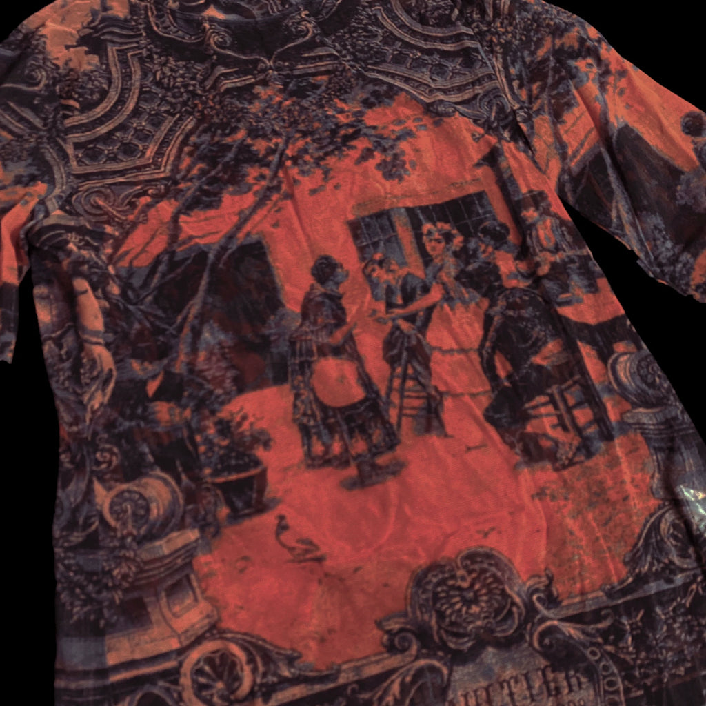 Jean Paul Gaultier Portrait Mesh Top