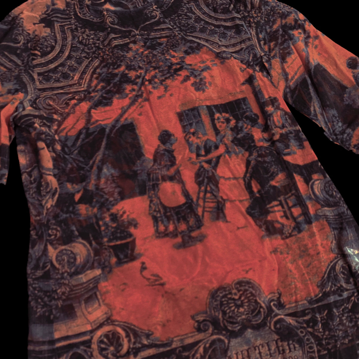 Jean Paul Gaultier Portrait Mesh Top