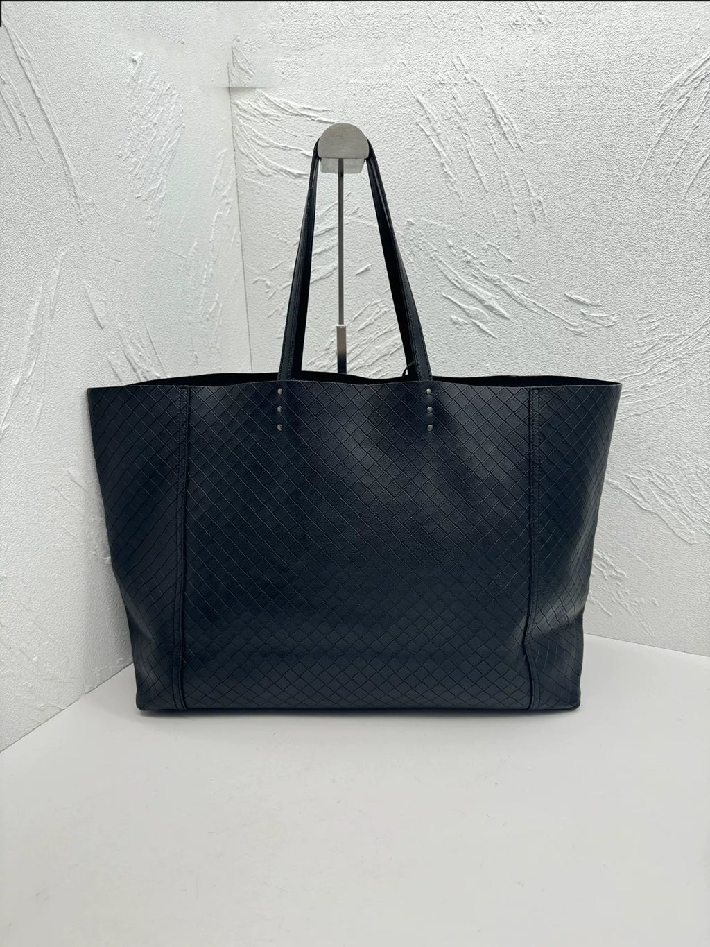 Bottega Veneta Black Woven Leather Tote Bag