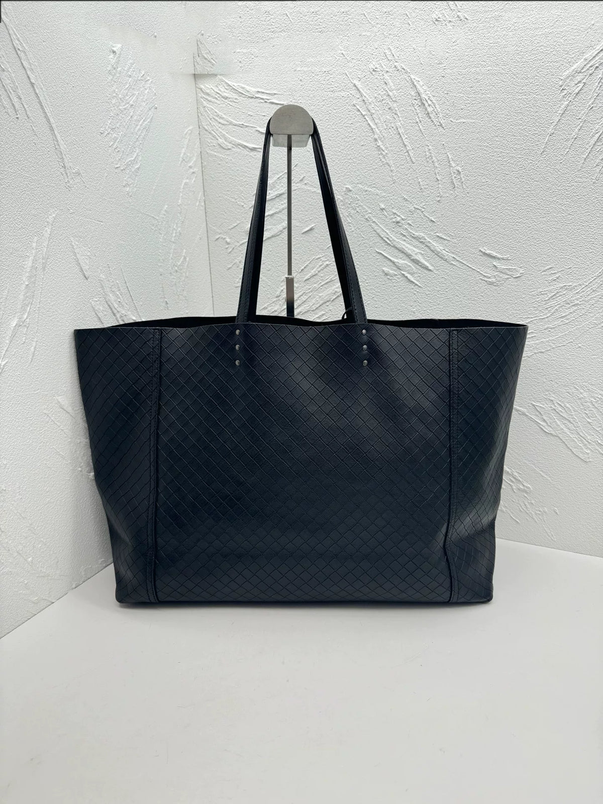 Bottega Veneta Black Woven Leather Tote Bag
