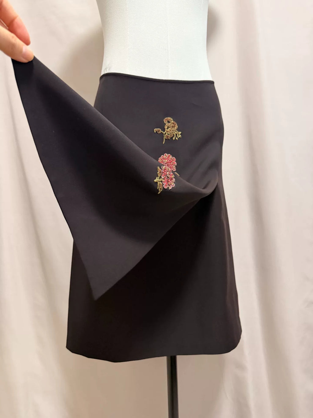 Vivienne Tam Embroidered Skirt