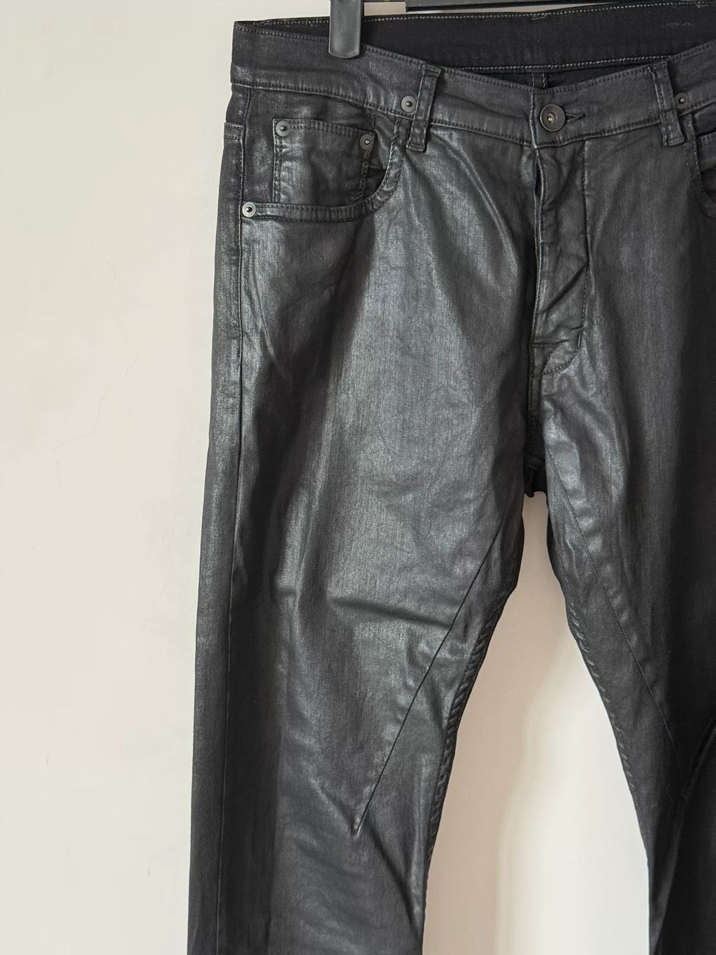 Rick Owens Black Wax Pants