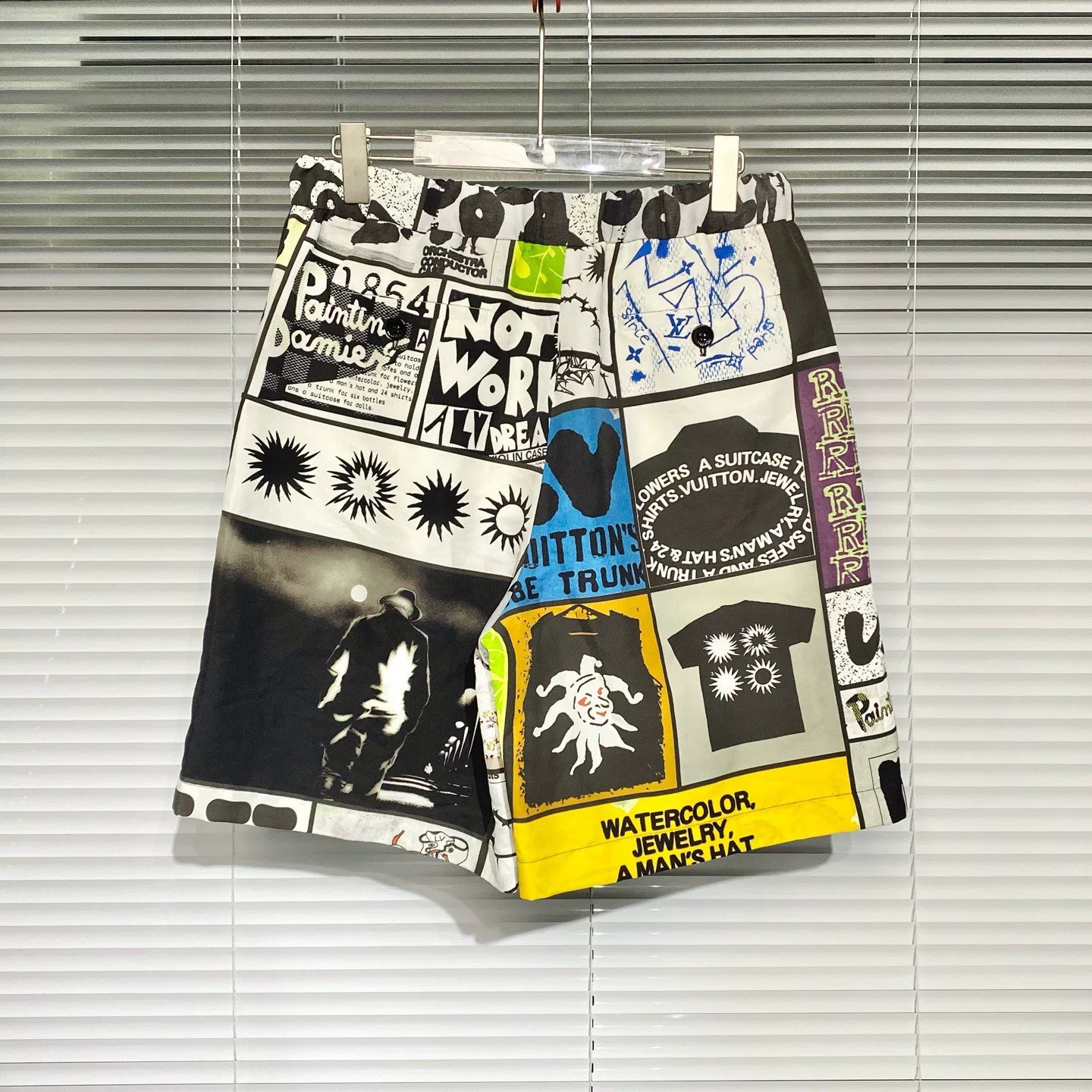 Louis Vuitton Casual Drawstring Straight-Leg Silk Shorts