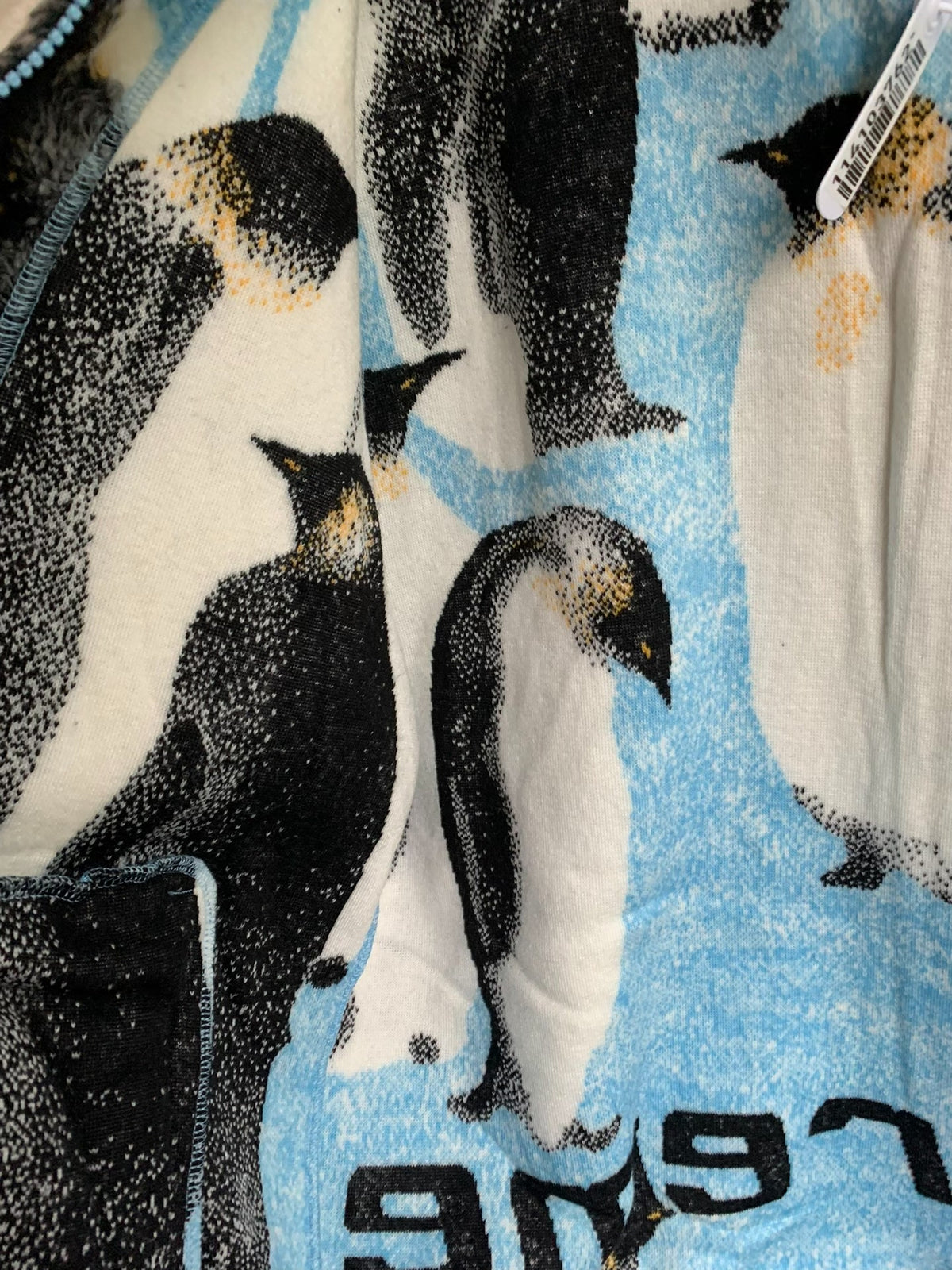Supreme FW20 Blue Week3 Penguins Hooded Fleece Jacket