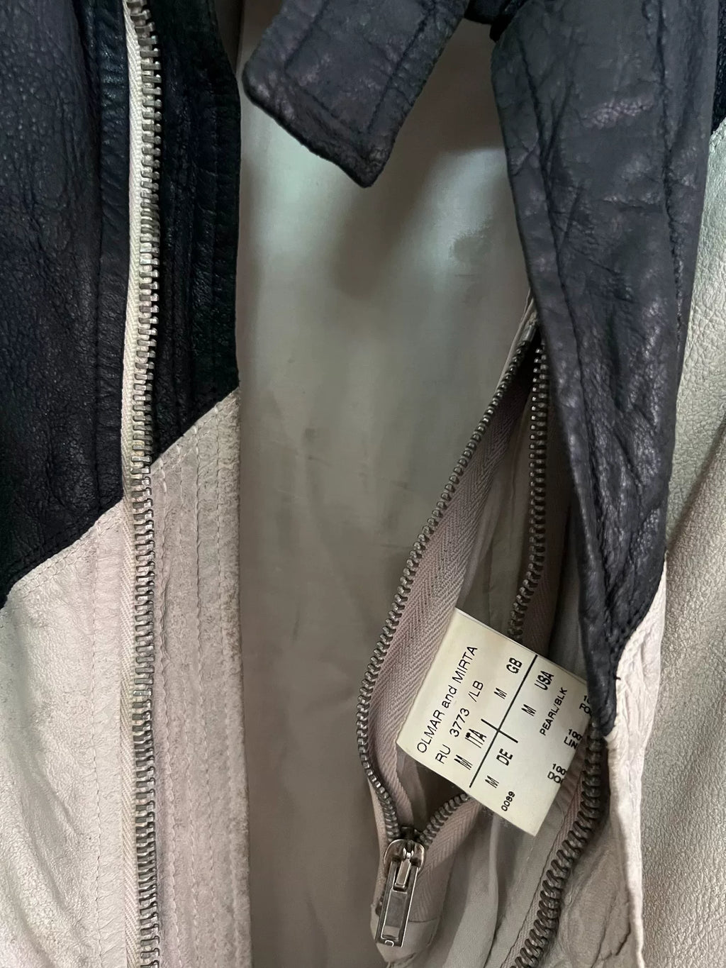 Rick Owens racing leather jacket
