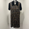 Chanel Velvet Color-Block All-Over Print Dress