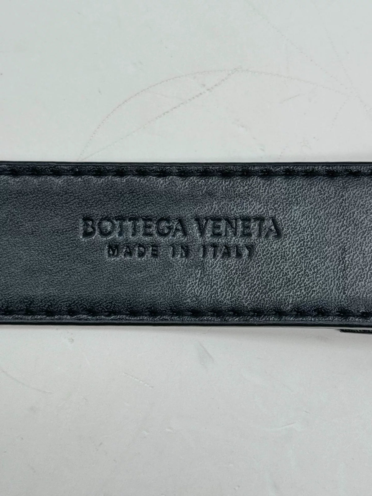 Bottega Veneta Black Lambskin Woven Belt Bag
