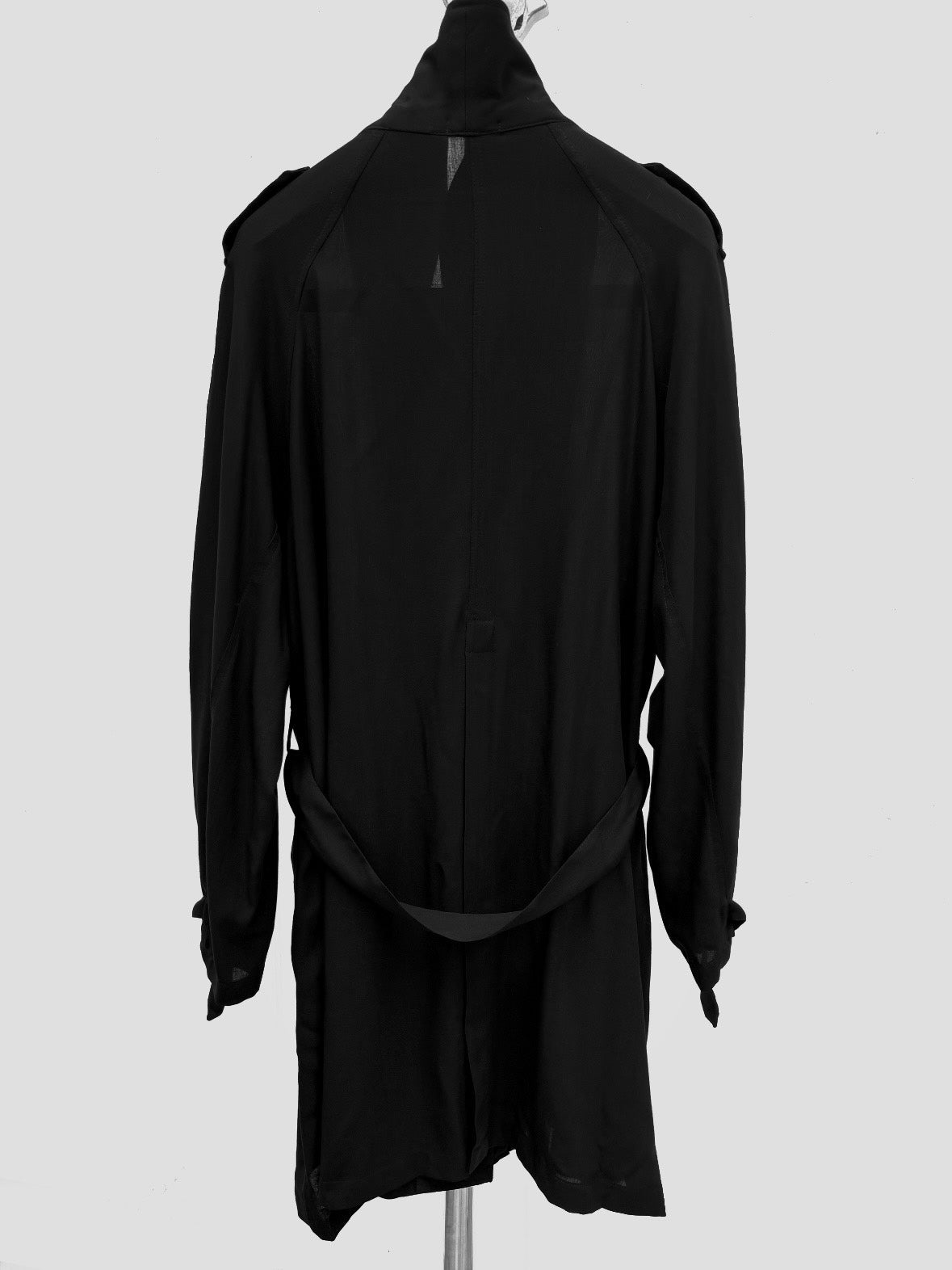 Ann Demeulemeester SS20 Wool Lace-Up Coat