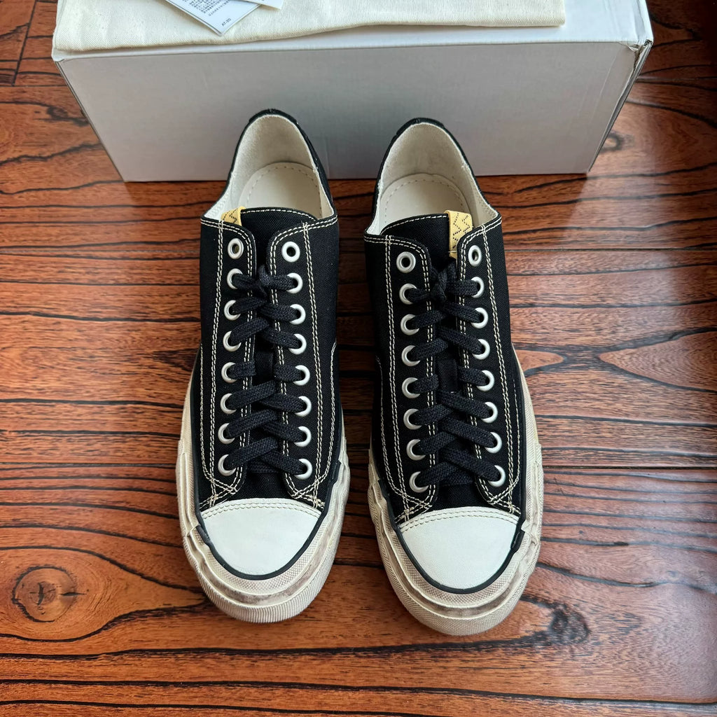 Visvim 26AW SKAGWAY LO G.PATTEN Chunky Sole Canvas Shoes