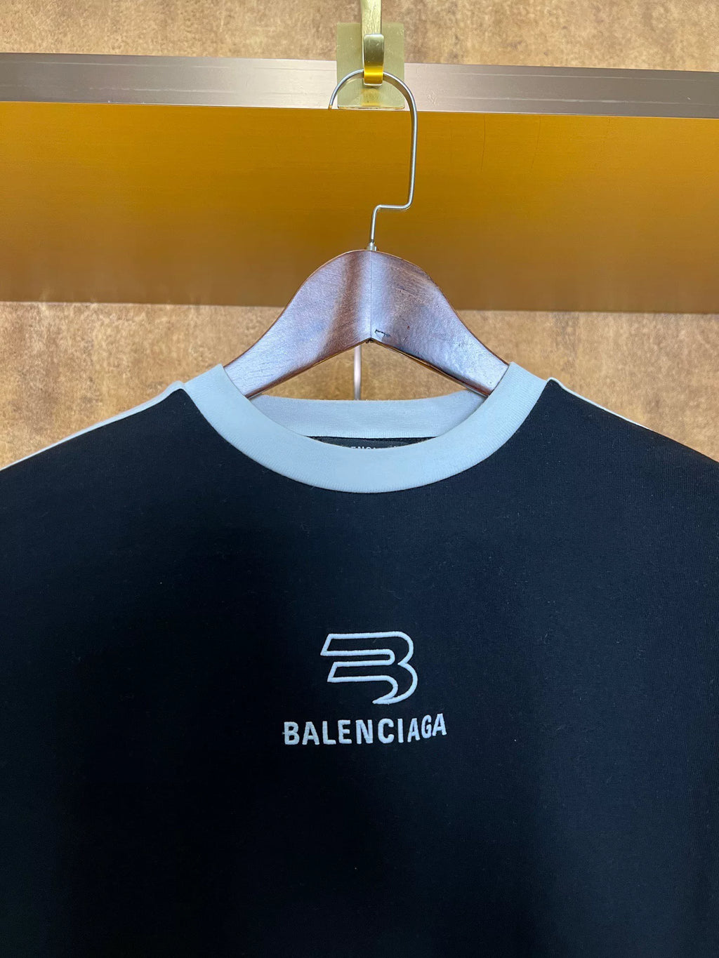Balenciaga Spliced Double Hook Short Sleeve Top