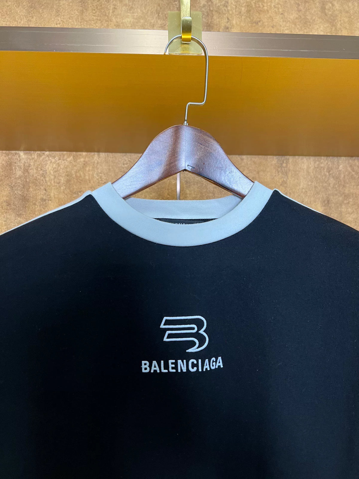 Balenciaga Spliced Double Hook Short Sleeve Top