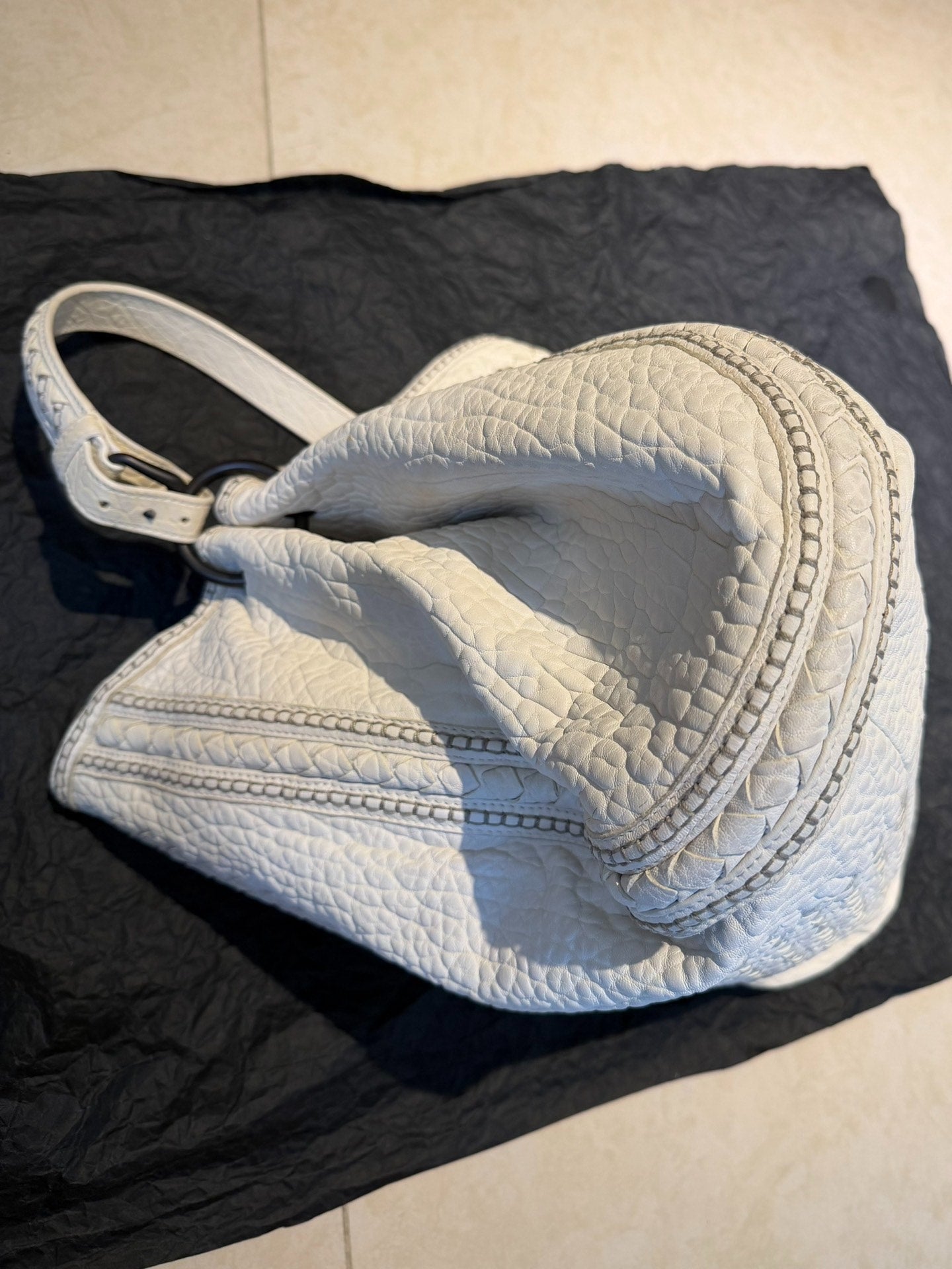 Bottega Veneta Parachute White Tote Bag