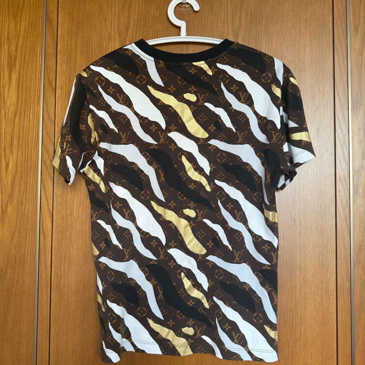 Louis Vuitton Camouflage Full Print Short Sleeve Top