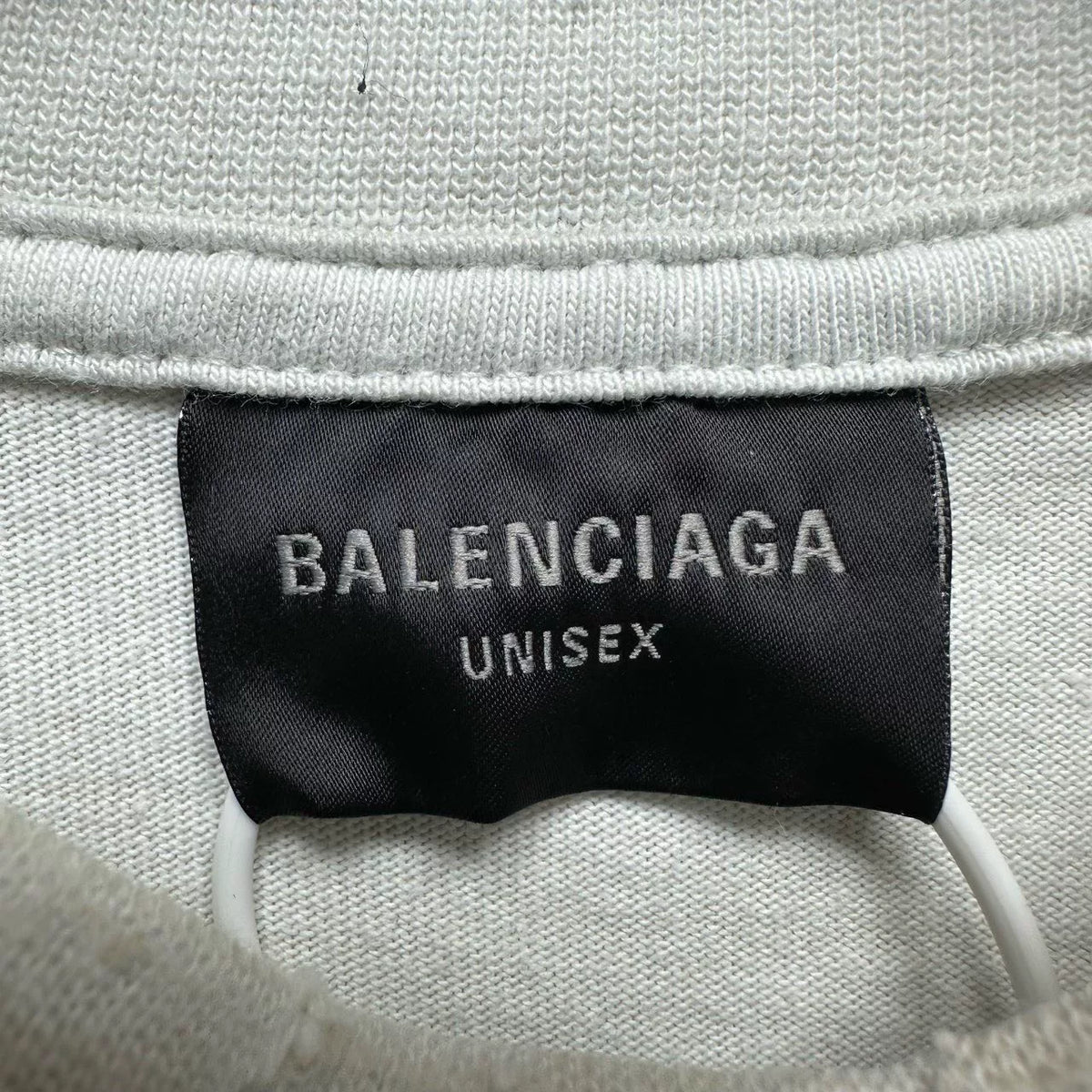 Balenciaga SS23 Off-White Distressed Manchester United T-Shirt