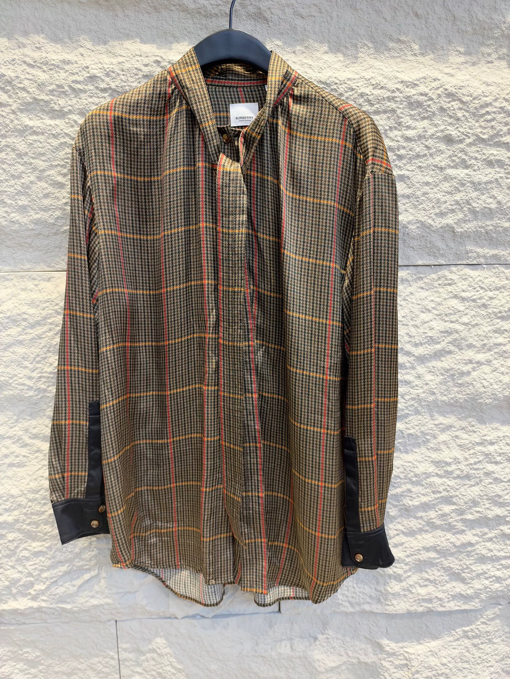 Burberry Plaid Silk Shirt