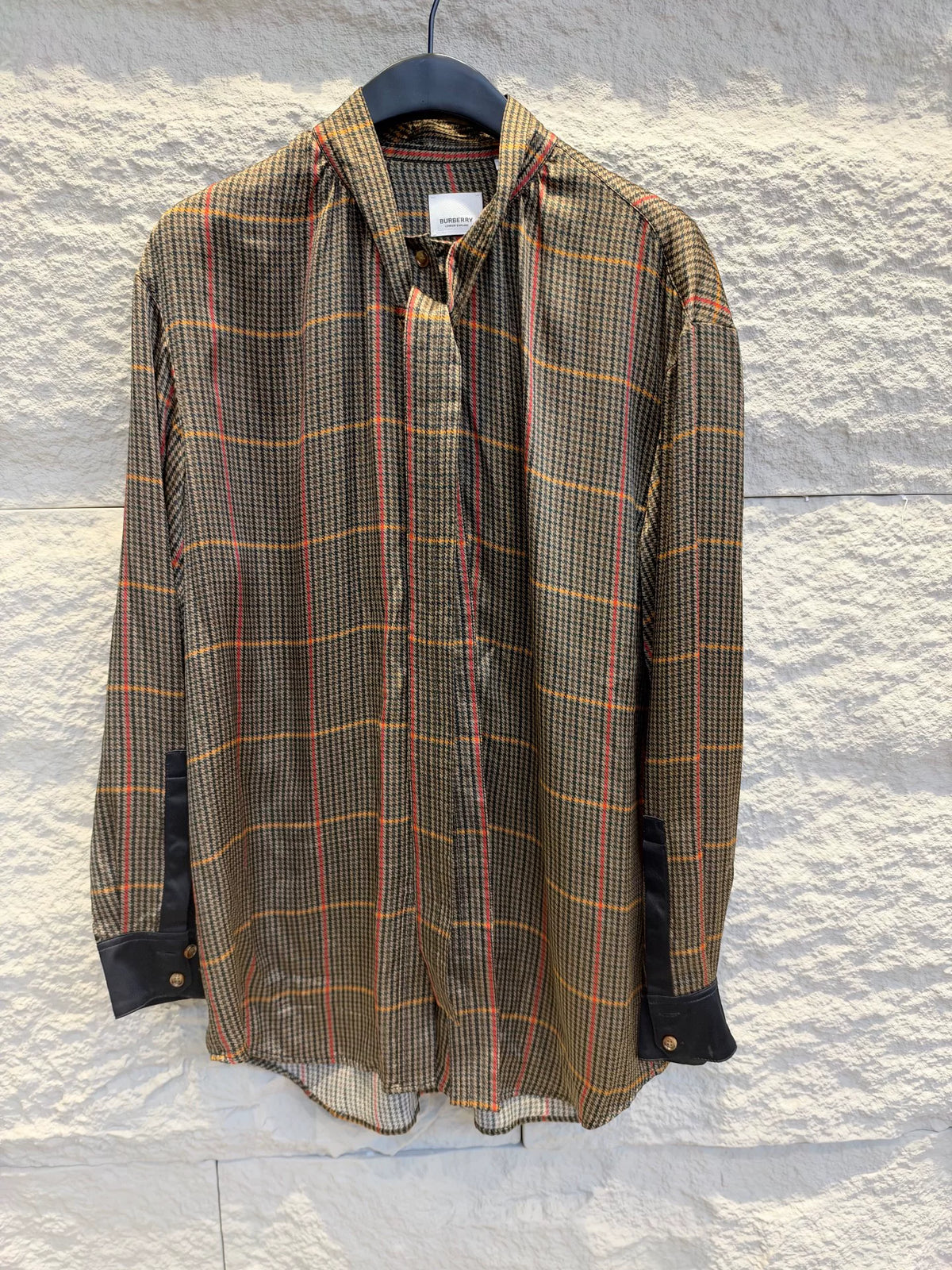 Burberry Plaid Silk Shirt