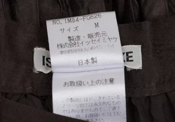 Issey Miyake Vintage Brown Pleated Skirt