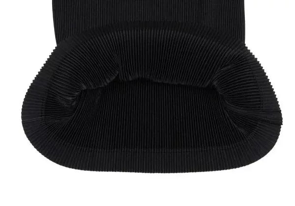 Issey Miyake Vintage Black Embellished Pleated Top