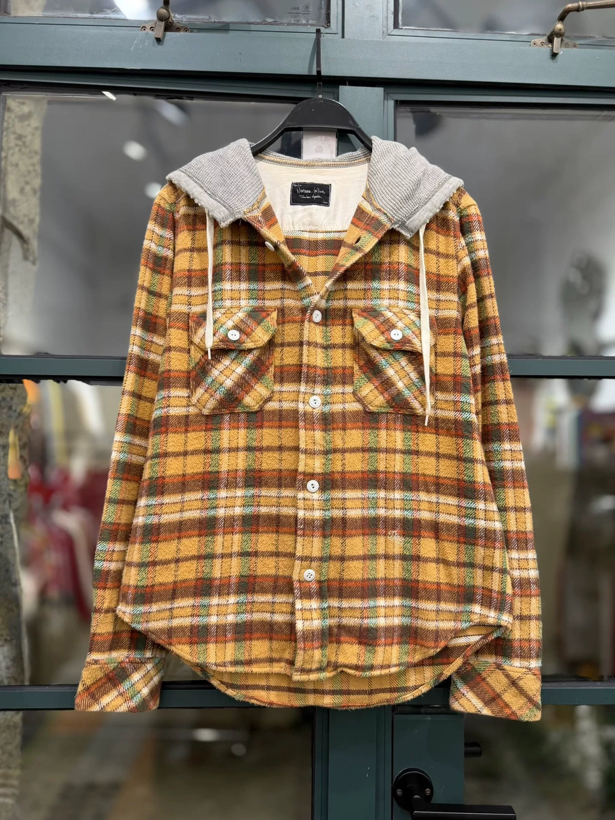 Number (N)ine Flannel Hooded Shirt 05AW Takahiro Miyashita