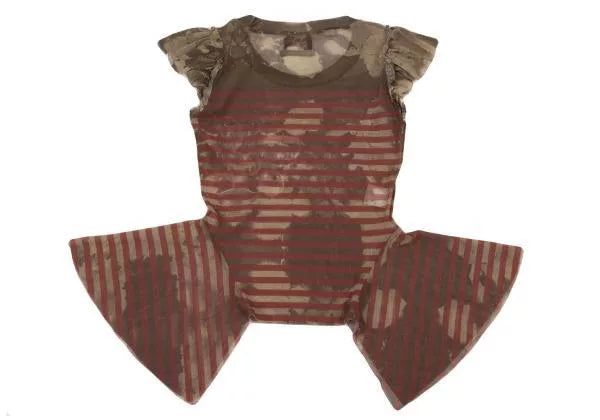 Jean Paul Gaultier Vintage Striped Bubble Mesh Top
