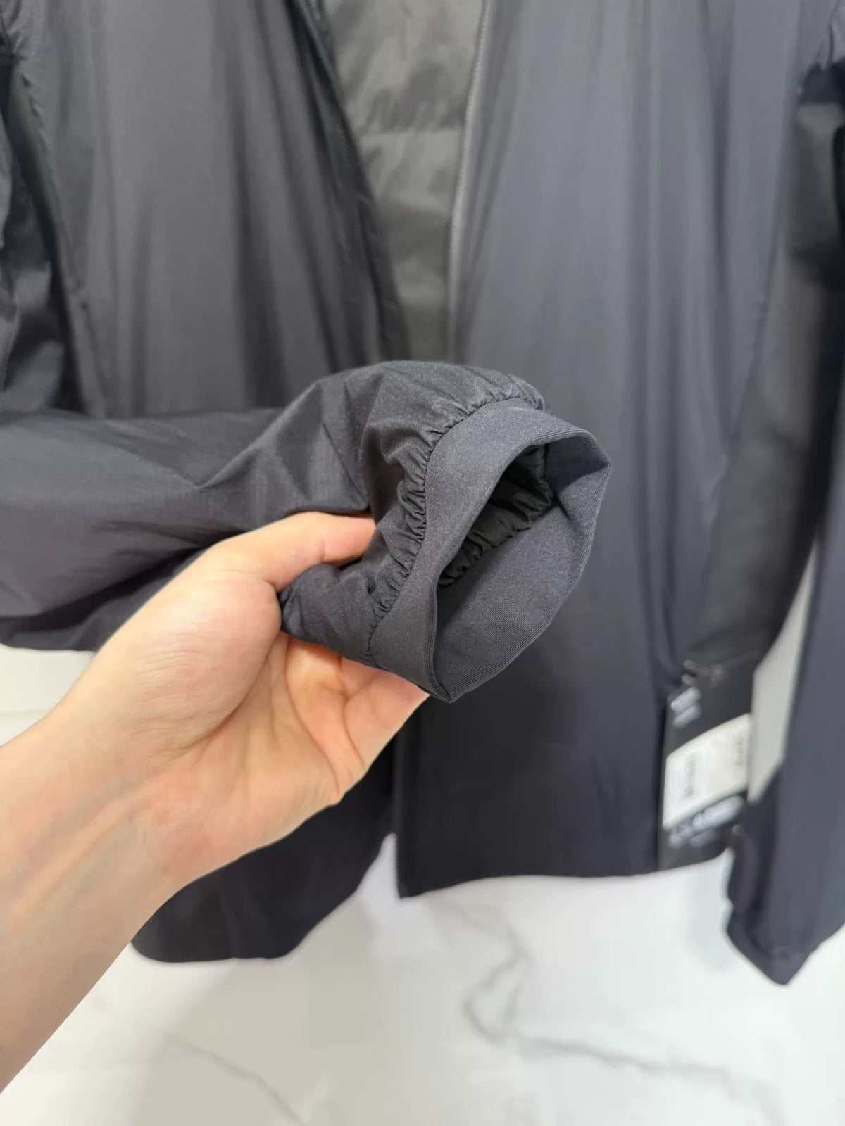 Arc'teryx Black Stand-Collar Cotton Jacket