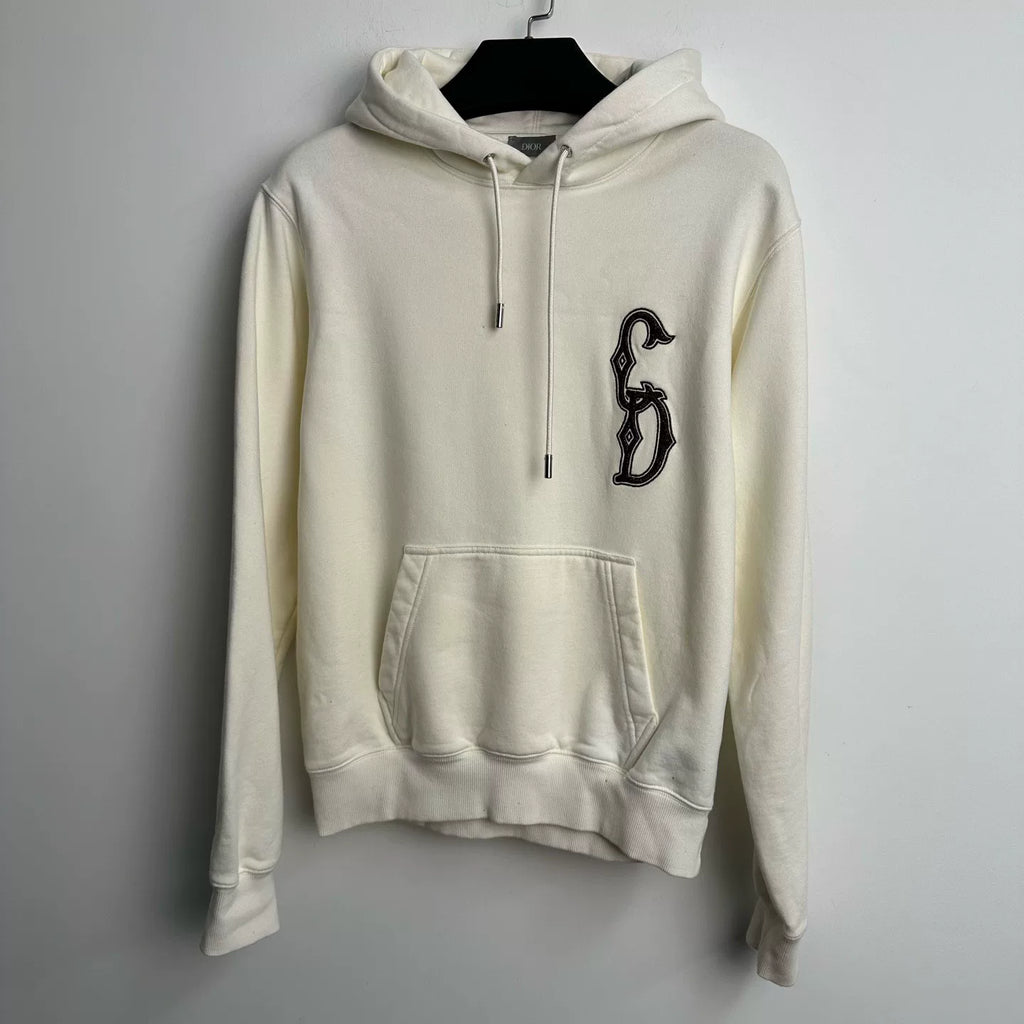 Dior Letter Embroidered Hooded Sweater