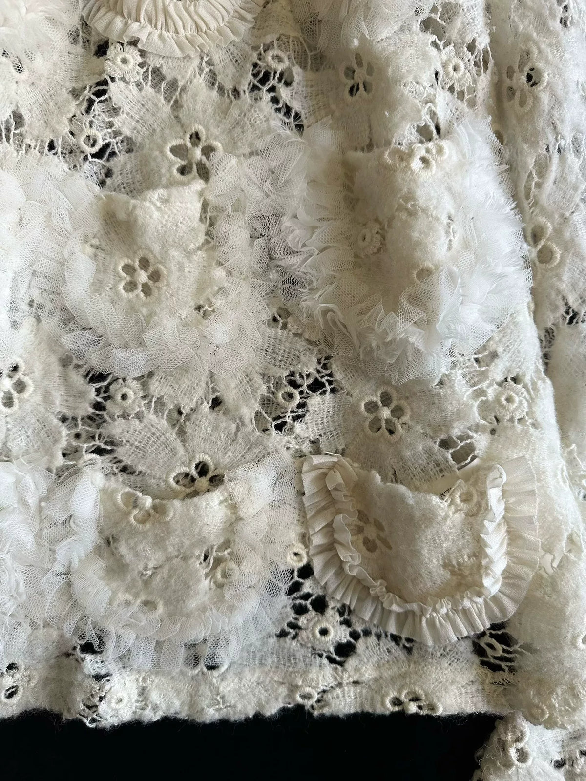 Comme Des Garcons 2015 Cream Wool Top
