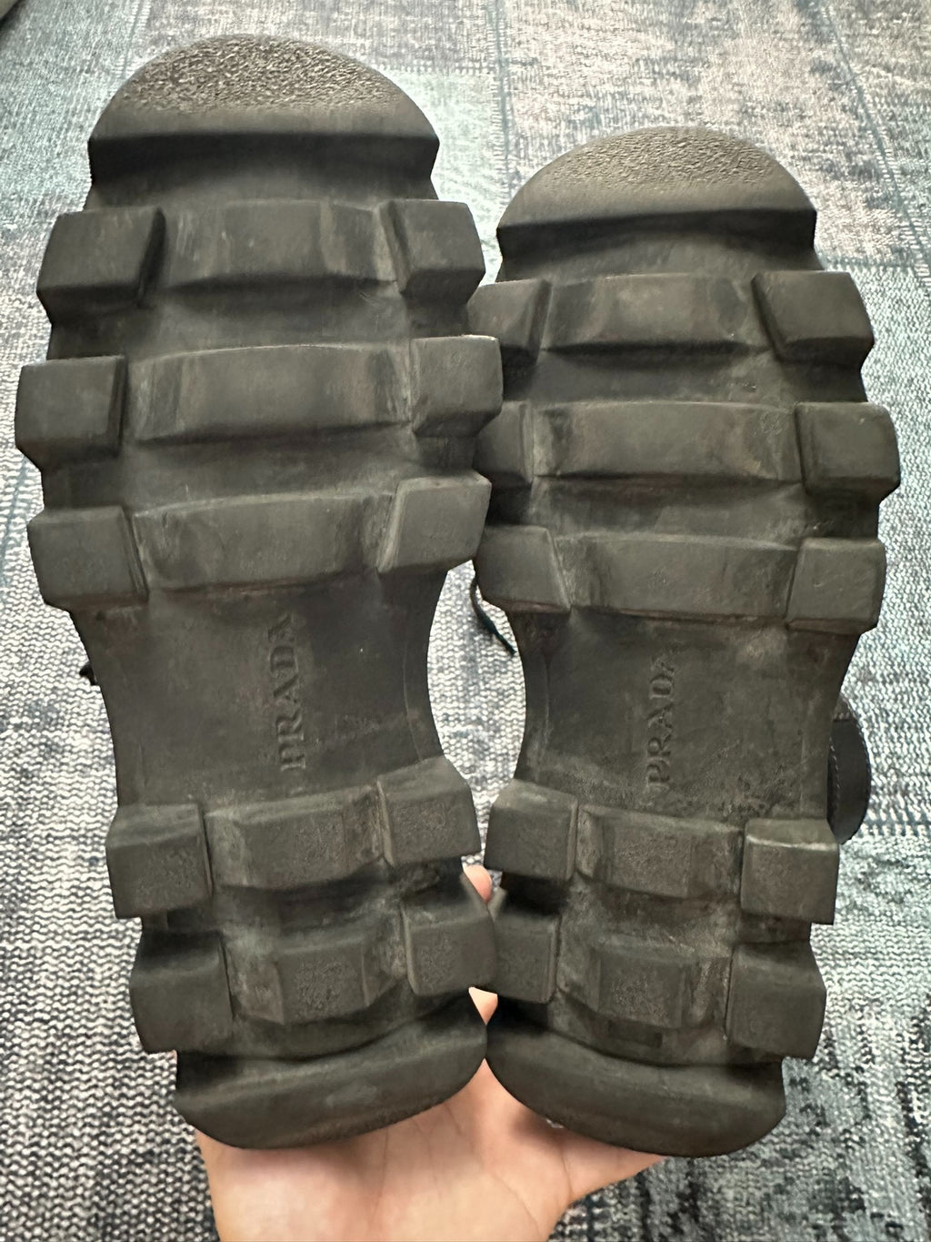 Prada military boots