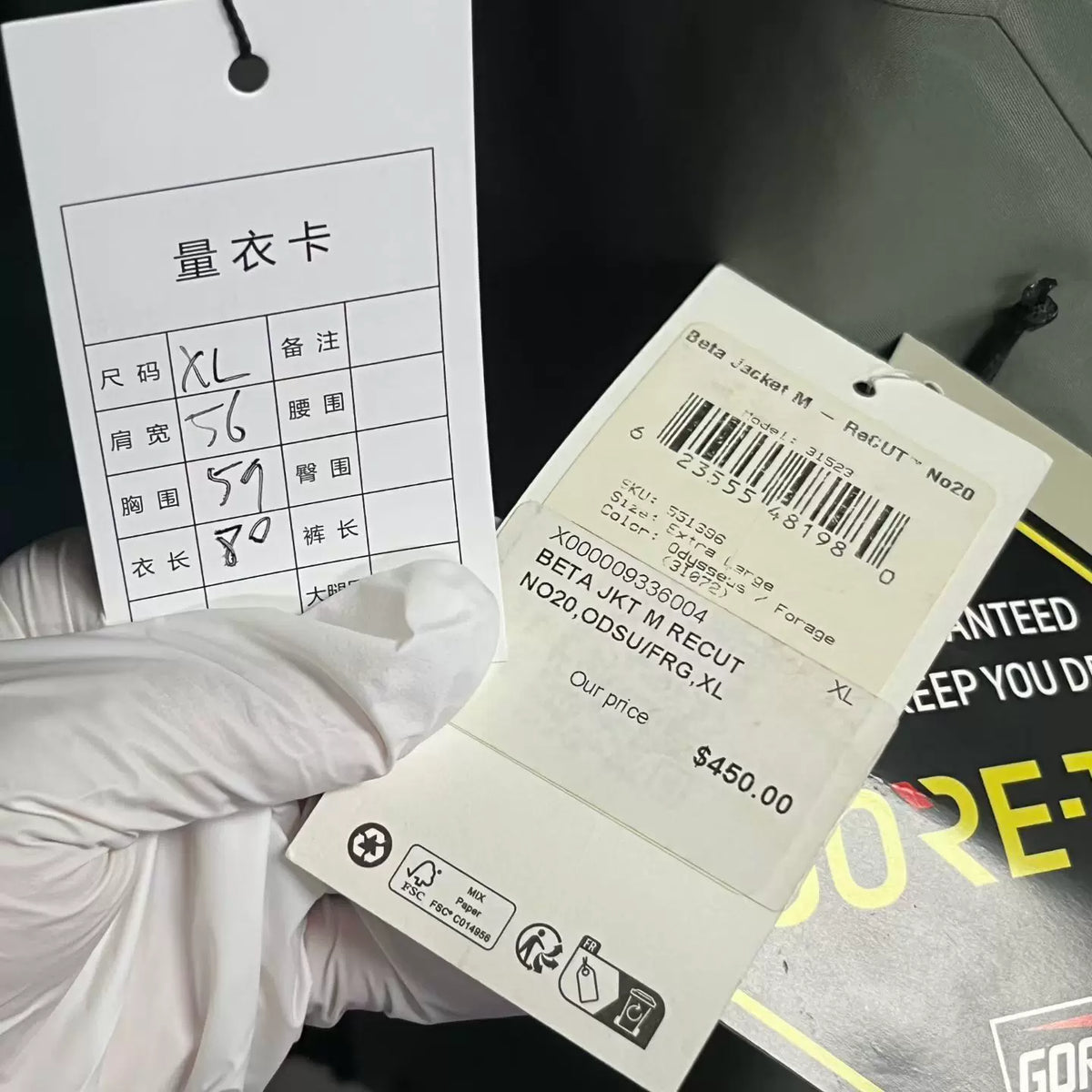 Arc'teryx Blue Grey Color-Block Hooded Zip-Up Jacket