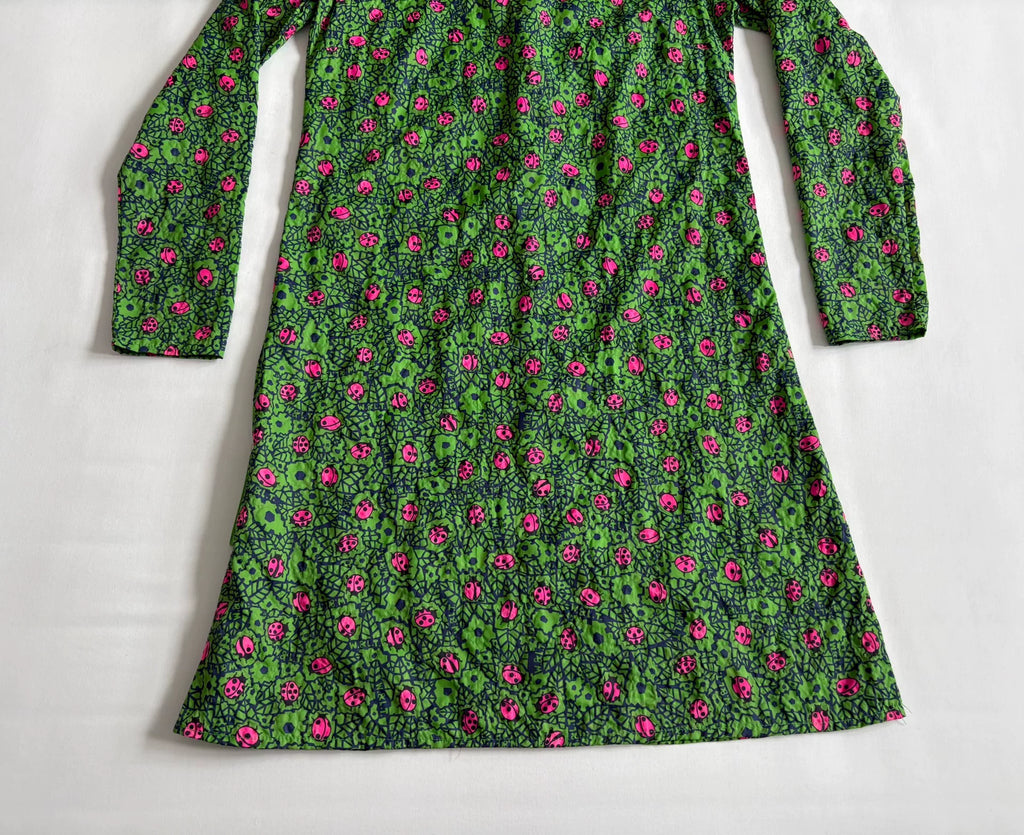 Walter van Beirendonck show‑model beetle dress W&LT second‑hand vintage 1997‑1998 show‑model Seven‑star ladybug printed dress