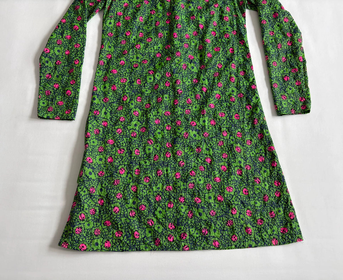Walter van Beirendonck show‑model beetle dress W&LT second‑hand vintage 1997‑1998 show‑model Seven‑star ladybug printed dress