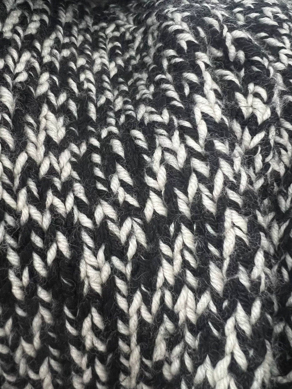 Saint Laurent Slp17fw Black White Turtleneck Sweater