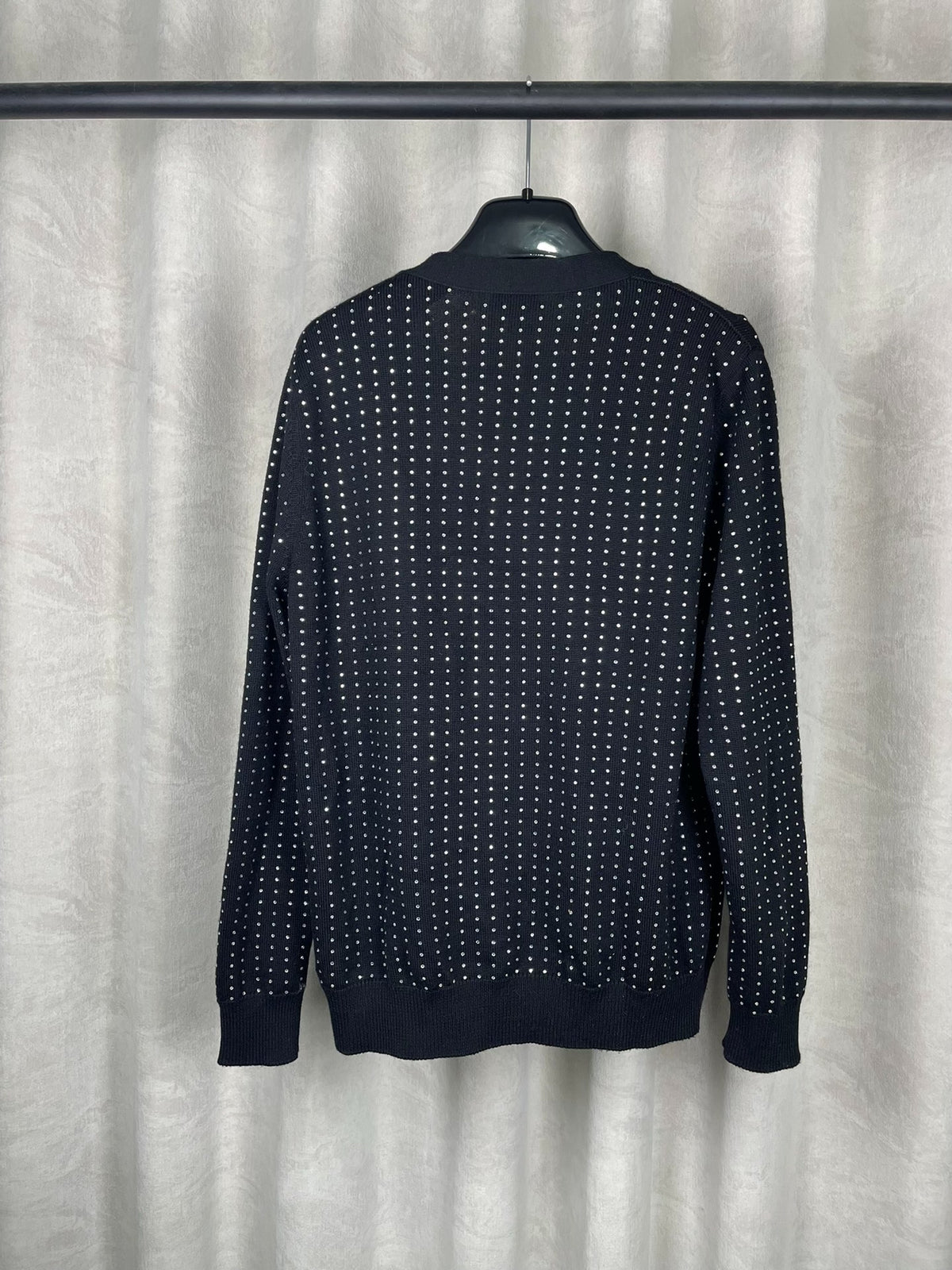 Saint Laurent FW14 Rhinestone Wool Cardigan