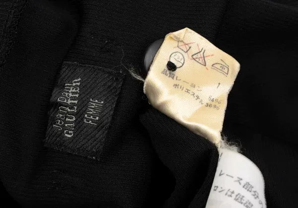 Jean Paul Gaultier Vintage Black V-Neck Cardigan