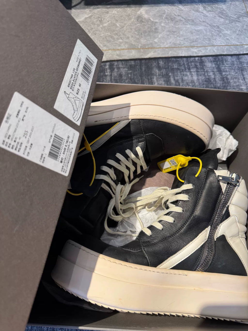 Rick Owens Inverted-Triangle Sneakers