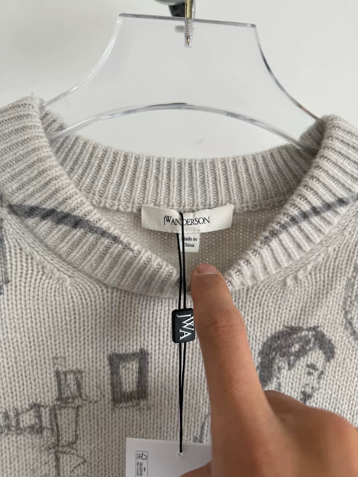 JW Anderson Sketch Print Wool Sweater