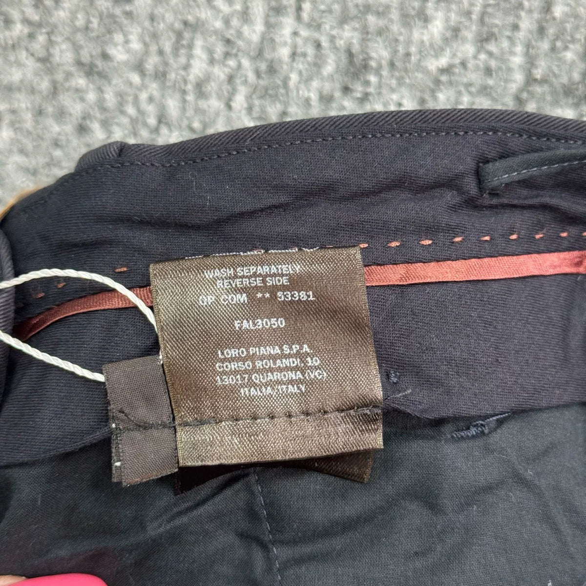 Loro Piana Navy Trousers