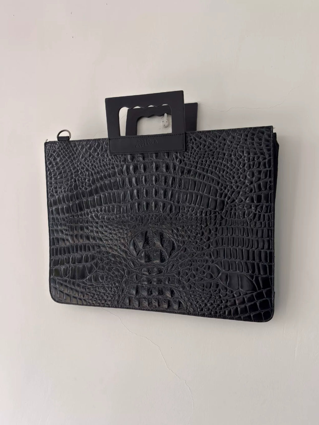 1990s Jean Paul Gaultier Blue Crocodile-Leather Bag