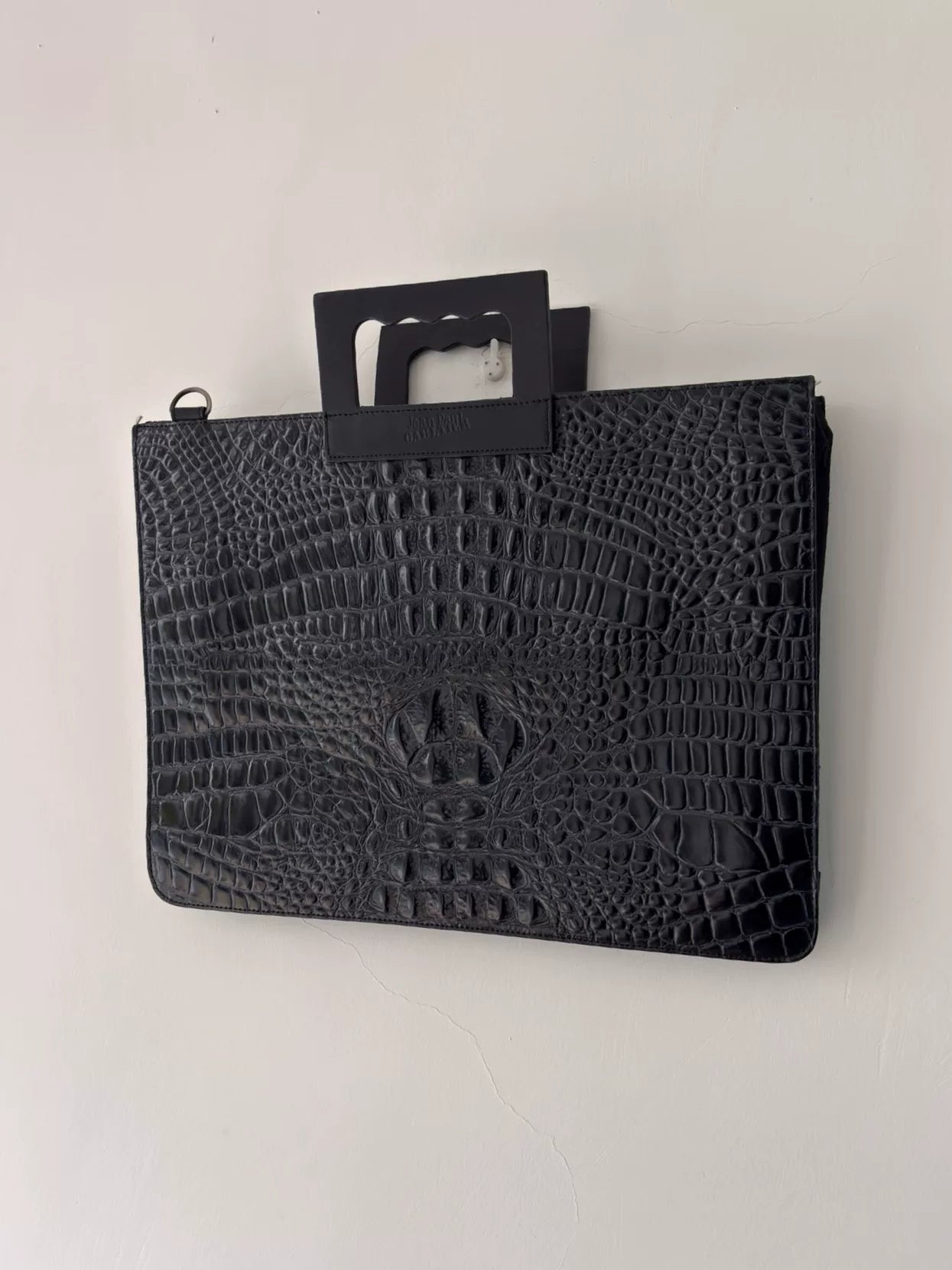 1990s Jean Paul Gaultier Blue Crocodile-Leather Bag