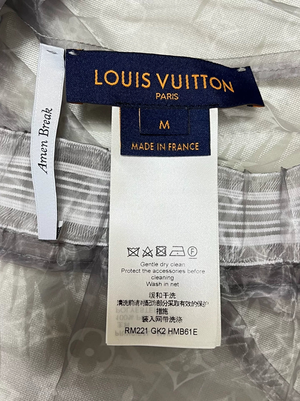 Louis Vuitton LV transparent organza jacket