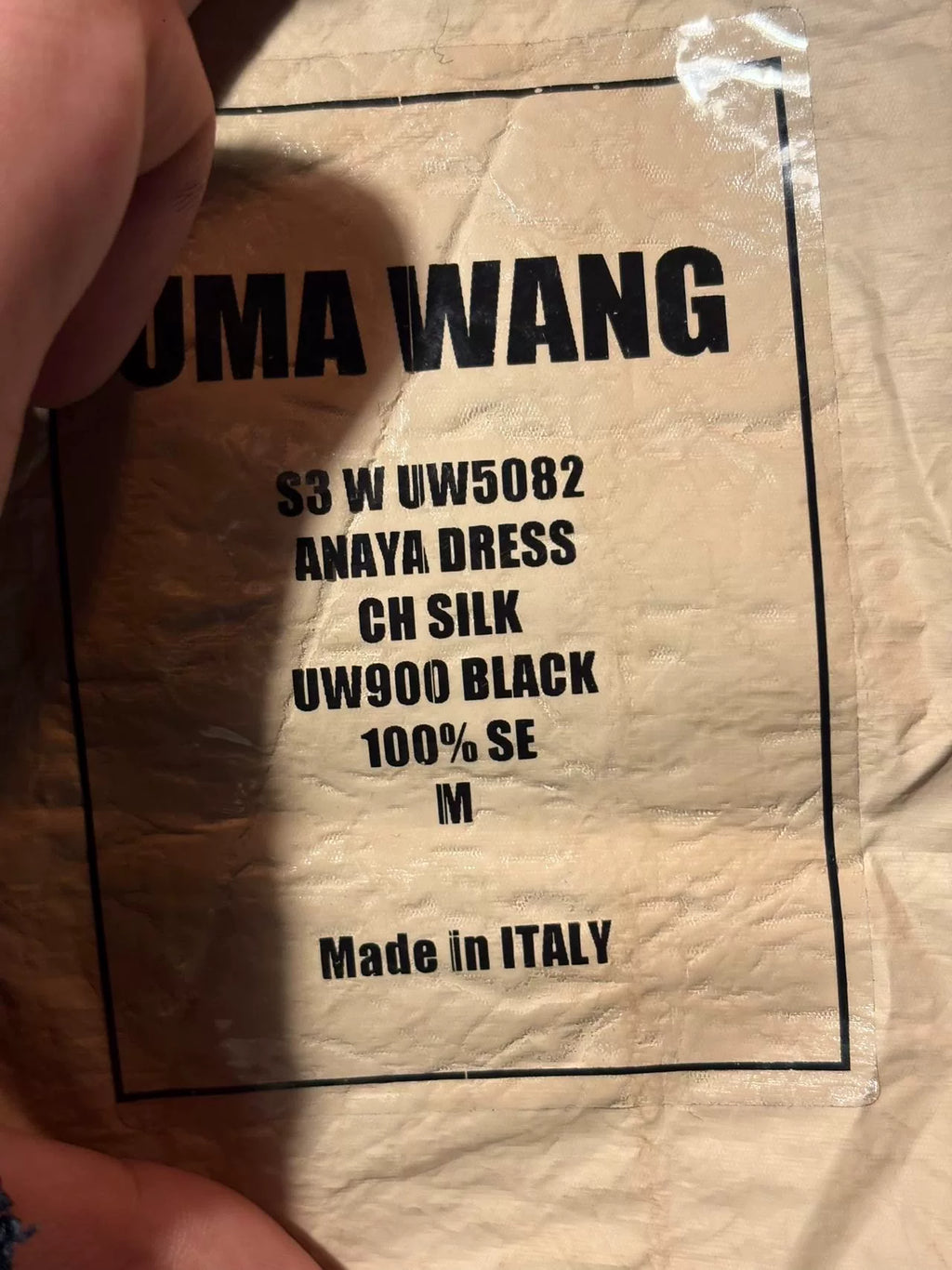 Uma Wang SS23 Black Anaya Silk Dress
